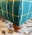 Wood Green Plaid Chesterfield Oversized Loveseat Sofa For Sale - Image 7 of 7