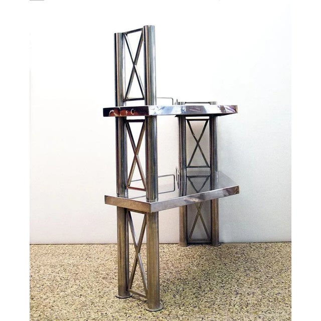 Steel Console Table, Italy, 1970s For Sale - Image 6 of 13