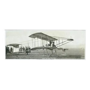 Monsieur and Madame Paulhan, Wright Bros. 2d Model, 1910 by Roy Christian