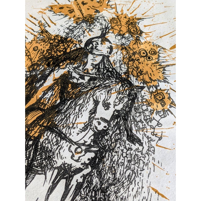 Salvador Dali, Knight with Butterflies, 1971, Engraving For Sale - Image 12 of 13