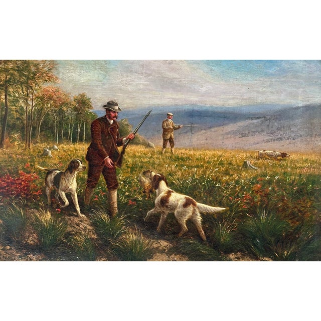 Original oil on canvas by A.B. Frost (Arthur Burdett Frost). In custom wood frame, Dimensions: 26 x 18” Signed lower left...