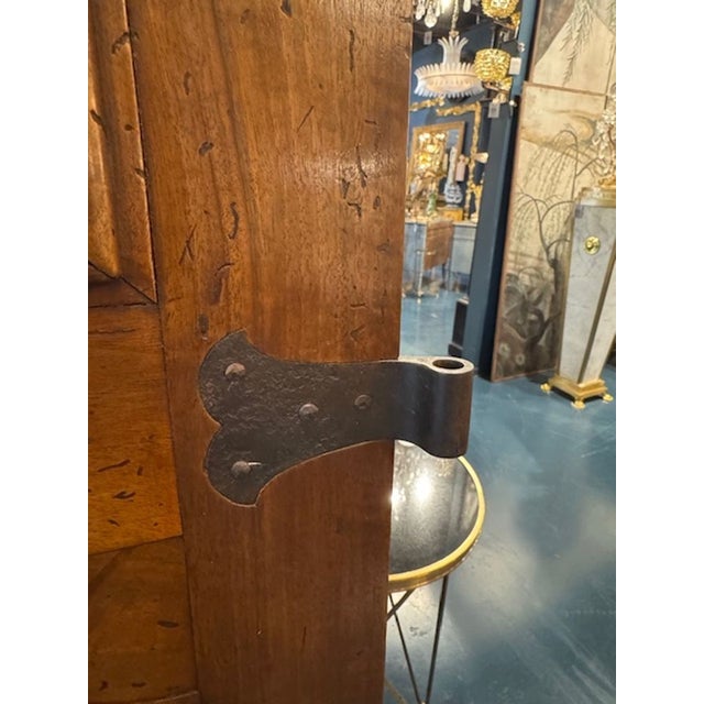 Wood Pair of 19th Century Italian Walnut Doors For Sale - Image 7 of 7