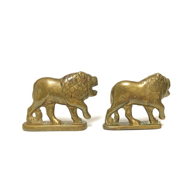 These beautifully crafted lions are made from solid brass and feature intricate details, including expressive faces,...