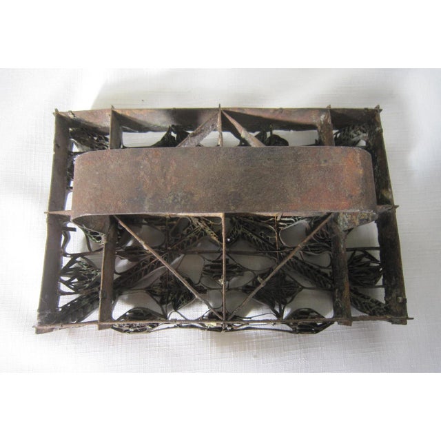 Batik Antique Copper Printing Block, Stamp For Sale - Image 4 of 4