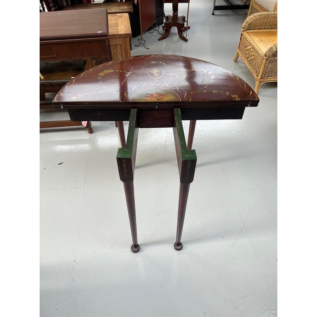 Antique Fold Over Games Table For Sale - Image 4 of 12