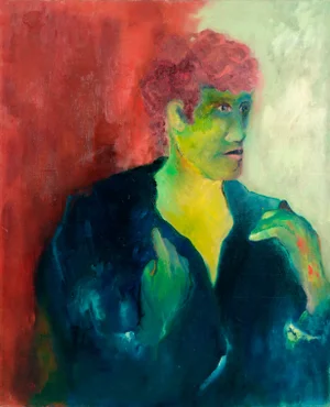 1960s Mid-Century Fauvist Portrait of a Man Oil Painting by Sydney Helfman