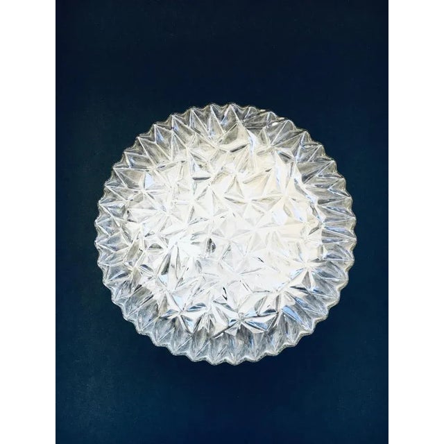 Mid-Century Modern German Wall Lamp in Crystal Glass by Bur Leuchten, 1960s For Sale - Image 3 of 10