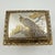 Vintage Japanese Chokin Jewelry Box, Peacock Trinket Box, Gilded Metal Keepsake Box, Made in Japan, Gold Tone Vanity Decor For Sale - Image 4 of 12