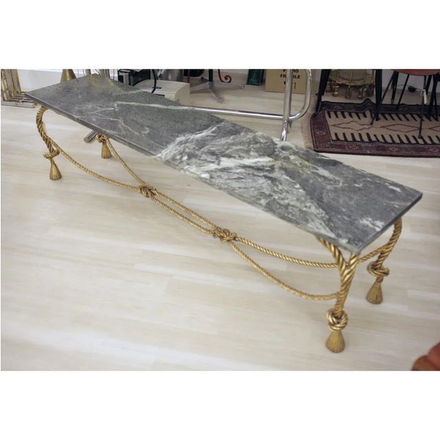 Italian Marble Table in the Style of Pierluigi Colli, 1940s For Sale - Image 6 of 7