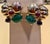 Emerald 12 Carat Cabochon Emerald Diamond Clip Earrings 14 Karat Yellow Gold, Estate For Sale - Image 8 of 18