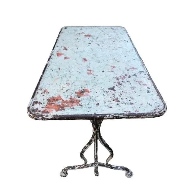 White 19th Century French Iron Table From Arras With Horse Hoof Feet For Sale - Image 8 of 9