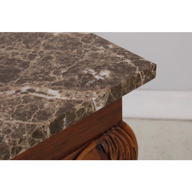 Century Chippendale Style Marble Top Console Table For Sale In Philadelphia - Image 6 of 13