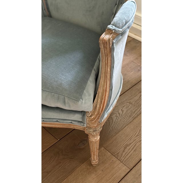 Bergeren Chairs in Velvet, 1880, Set of 2 For Sale - Image 4 of 8