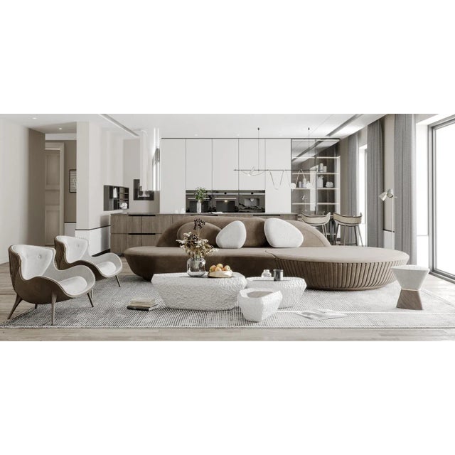 Not Yet Made - Made To Order Phu Cau Stool by Alma De Luce For Sale - Image 5 of 6