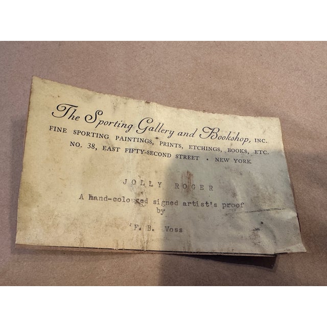 Hand-colored and signed artist's proof by Franklin B. Voss Limited edition of 260, print 109 in the edition. Franklin...