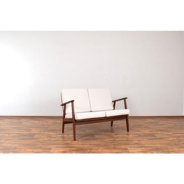 Mid-Century Danish Teak 2-Seater Sofa, 1960s For Sale - Image 12 of 12