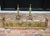 Set of 3, Vintage Handcrafted Ornate Brass Fireplace Fender With Brass Andirons For Sale - Image 4 of 10