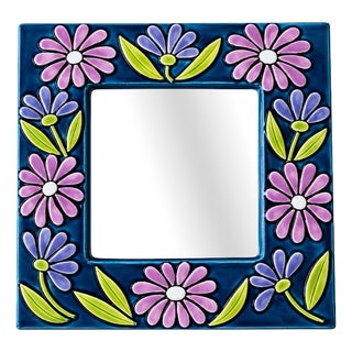 Polynesia Mirror by Mithé Espelt, 1965 For Sale