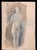 Mino Maccari, Nude of Woman, 1930s, Watercolor For Sale