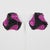 Contemporary Richard Kerr Jeweled Clip Earrings Black and Fuchsia For Sale - Image 3 of 9