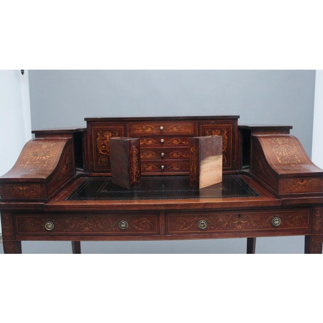 Early 20th Century Mahogany Carlton House Desks, 1910, Set of 2 For Sale - Image 10 of 18