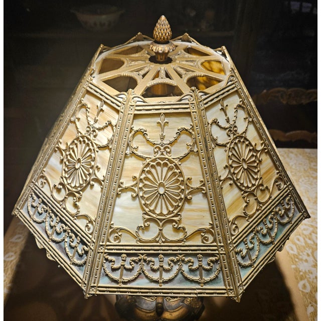 Early 20th Century Bradley and Hubbard Table Lamp For Sale In Charlotte - Image 6 of 18