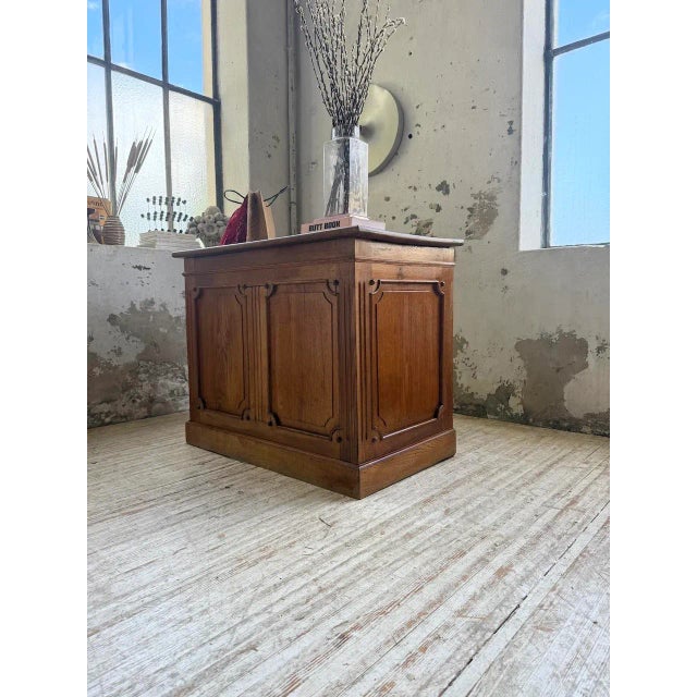 Wood Mid-Century Oak Counter, 1950s For Sale - Image 7 of 18