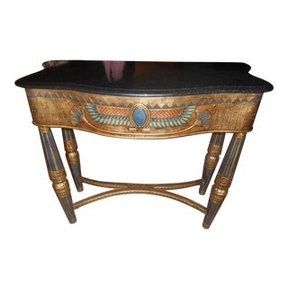 Egyptian Styled Foyer / Entry / Console Table For Sale