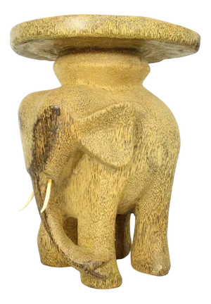 Vintage Elephant Side Table in Palmwood, 1960s