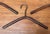 Brown Vintage Wood Coat Hangers, 1970s, Set of 3 For Sale - Image 8 of 11