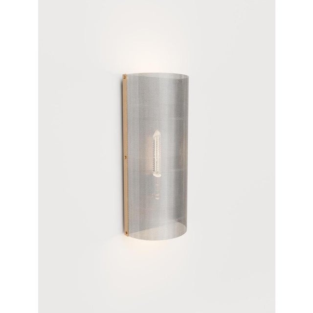 Gold 79 Wall Lamp in Brass with Aluminum and Steel with 18k Gold by Marine Breynaert For Sale - Image 8 of 12
