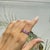 Pink Carat&Her Lotus Three Stone Pink Sapphire Halo Ring in Sterling Silver - Birthday Gift, Size 7 For Sale - Image 8 of 13