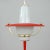 Italian Red Lantern in Milk Glass & Brass, 1950s For Sale - Image 11 of 17