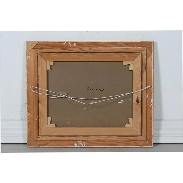 Svend Nielsen, Motif from Gudhjem, Bornholm, 1960s, Oil on Canvas, Framed For Sale - Image 4 of 5