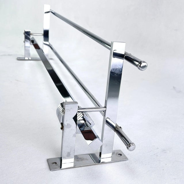Art Deco Chrome Coat Rack, 1940s For Sale - Image 4 of 5