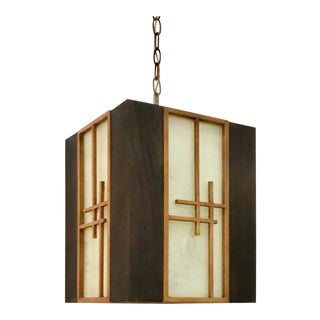 Currey & Co. Asian Modern Kiyamacki Lantern For Sale