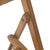 Wood Vintage Folding Chair with Curved Seat in Light Oak For Sale - Image 7 of 11