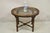 Vintage Chinese Chippendale Style Faux Bamboo Oval Small Glass Top Side End Tables - a Pair. Item features nice smaller...