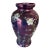 1920s Iridescent Purple Moriage Lusterware Cherry Blossom Vase For Sale