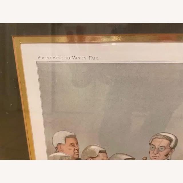Illustration Vintage Vanity Fair Law Caricature For Sale - Image 3 of 4