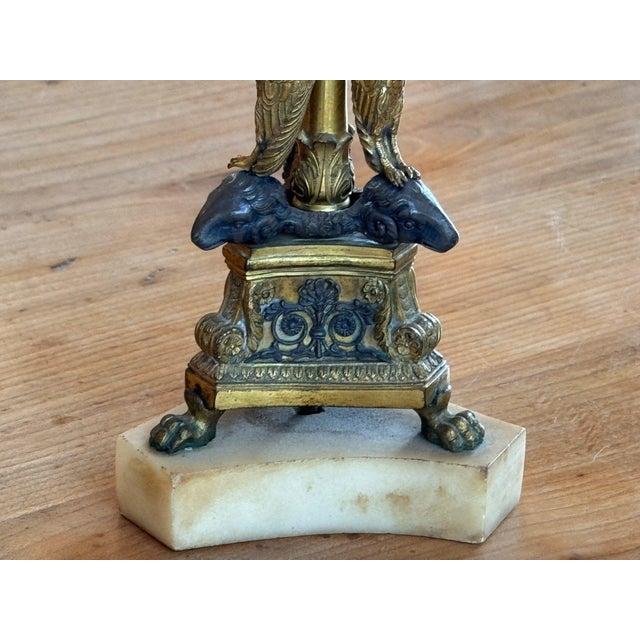 Italian 19th Century Italian Grand Tour Bronze Urn With Eagles and Rams' Heads For Sale - Image 3 of 8