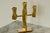 Swedish Three-Arm Candelabra in Brass by Lars Åkesson for Vallonmässing For Sale - Image 6 of 10