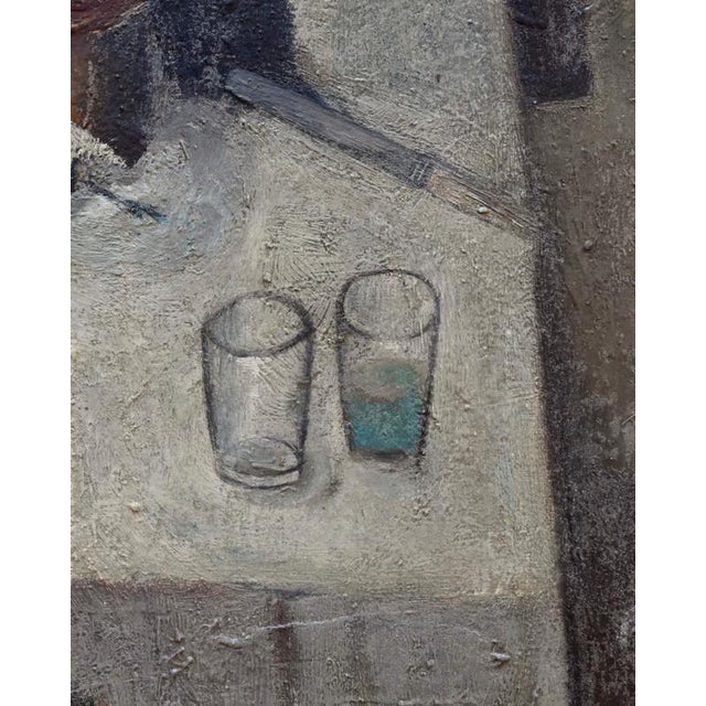 British School Artist, Still Life with Lovers, Mid-20th Century, Oil on Canvas, Framed For Sale - Image 8 of 9