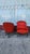 Textile Pair of Vintage Red Tufted Armchairs For Sale - Image 7 of 7