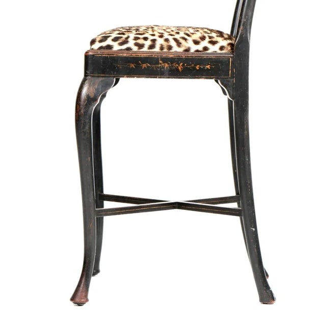Chinoiserie Diminutive Tall Desk Chair, C1890-1910 For Sale - Image 10 of 11