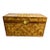 Vintage 1970s Asian Style Woven Rattan and Bamboo Storage Chest For Sale