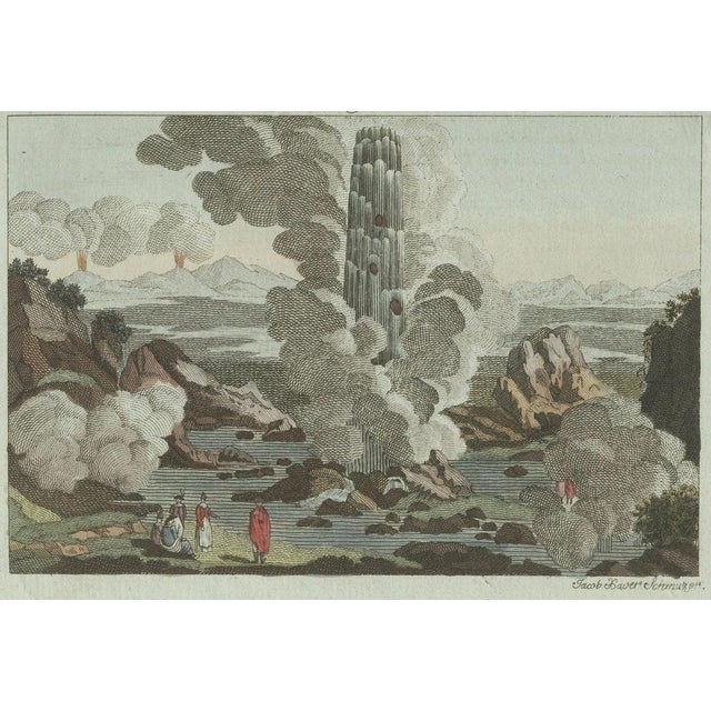 Copper Bertuch, Iceland Geyser, Hekla and Orkney Bird Catchers, 1802, Engraving For Sale - Image 8 of 11
