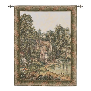 Suffolk Cottage Loom Woven Tapestry - 165 X 126 Cm (5'5" X 4'2") - Requires Rod Size 3 For Sale