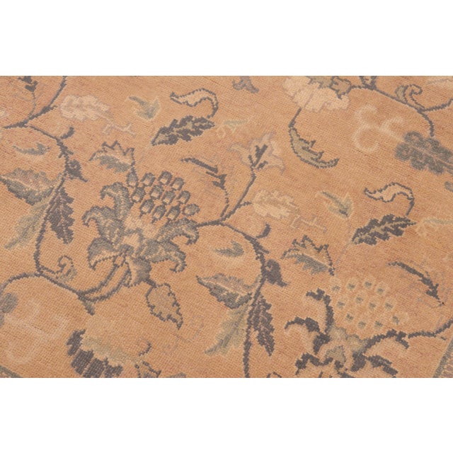 Textile Boho Chic Rose/Tan Wool Rug - 6'3'' X 8'11'' For Sale - Image 7 of 10