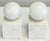 Stone Vintage Alabaster Block Orb Bookends, a Pair For Sale - Image 7 of 12